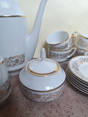 Наборы посуды: Продается НовыйСервис кофейный СССР старая Чехословакия антикварный — 4
