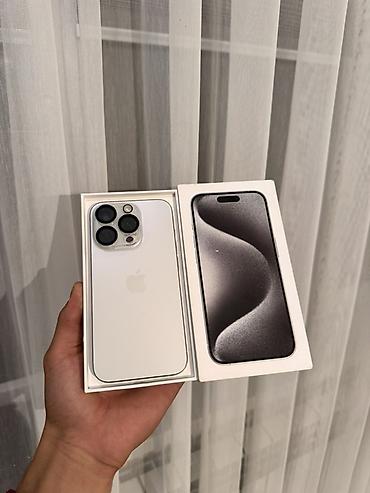 IPhone 15 Pro, Б/у, 512 ГБ, Белый, Коробка, 90 %