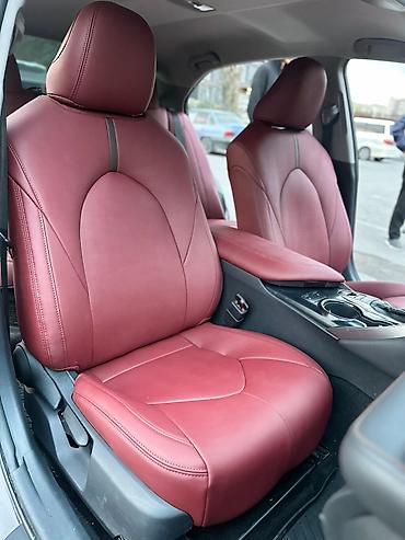 обшивка камри: Чехлы Алькантара, цвет - Черный, Toyota, Новый, Самовывоз — 6