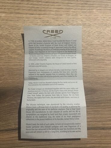 Parfemi: Muški parfem, Creed, Original — 6