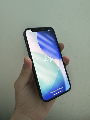 иштетилген телефондор: IPhone 12 mini, Б/у, 128 ГБ, Синий, Чехол, 86 %