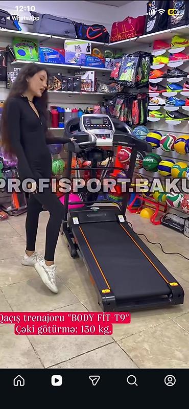İdman və istirahət: Qaçış trenajoru Body Fit T9 - Maksimum çəkidaşıma: 130 kq (şəkildə — 1