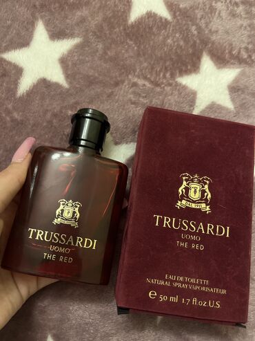 Ətriyyat: Trussardi uomo the red etri satılır, orginaldır, kişi etridir, qutunun