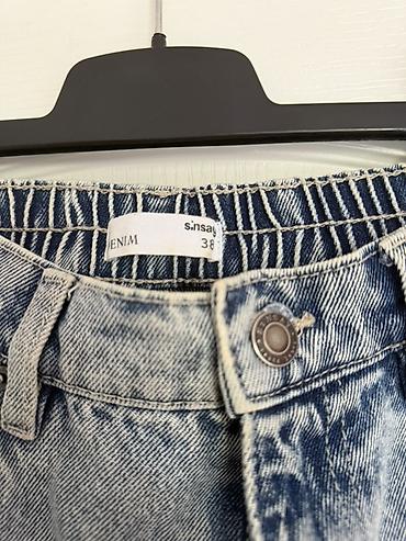 pull amd bear: Sinsay ženske farmerke – model sa elastičnim strukom i skupljenim — 2