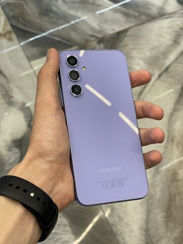 samsung 8s: Samsung Galaxy A54 5G, 128 GB, rəng - Bənövşəyi, Zəmanət, Sensor, Barmaq izi