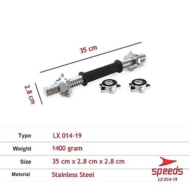 Ştanqlar və ştanq diskləri: Ştanq üçün qrif, Çəki: 2 kq, Yeni — 15