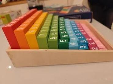 Kocke za decu: Playtive Rainbow Counting Blocks – Montessori edukativna igra - Set — 14