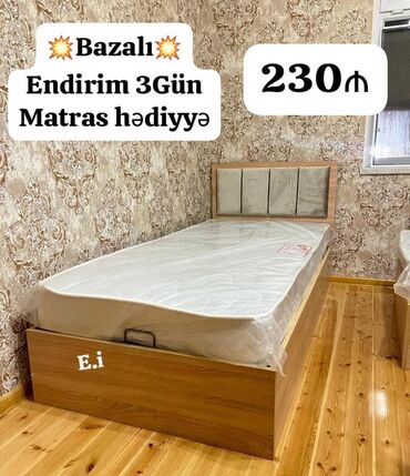 Çarpayılar: Yeni, Təknəfərlik çarpayı, Bazasız, Matras ilə, Siyirməsiz — 25