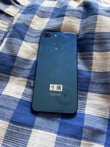 işlənmis telefonlar: Honor 9 Lite, 128 GB, rəng - Mavi, Sensor, Barmaq izi, İki sim kartlı