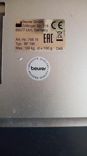 android smart tv box: Beurer BF 195 – digitalna analiza tela i vaga do 180 kg - Kapacitet — 3