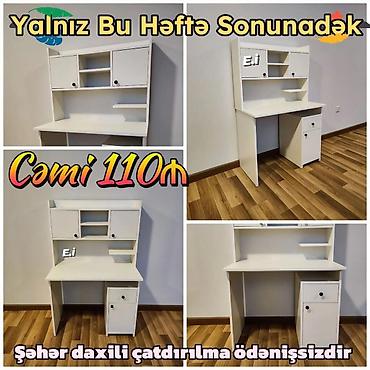 komputer stolu tap az: Düz masa, Polkalı, Siyirməli — 1