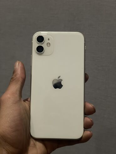 Apple iPhone: IPhone 11, Новый, 64 ГБ, Белый, Зарядное устройство, Защитное стекло, Чехол, 77 %