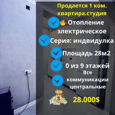 Продажа квартир: 1 комната, 28 м², Индивидуалка, Цокольный этаж этаж, Евроремонт