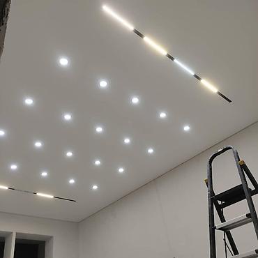 Натяжной потолок: Натяжной потолок 3D потолки, Глянцевое, Матовое Монтаж, Бесплатная консультация, Бесплатный замер — 1