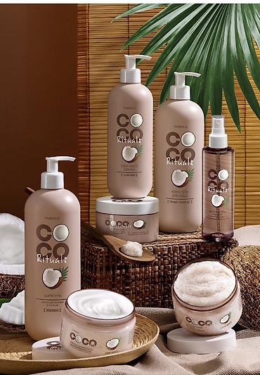hamam ucun aksessuarlar: FABERLIC saç və bədən üçün peşəkar qulluq seriyaları 1) Coco Rituals — 1
