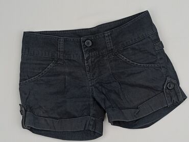 woskowane spodnie z wysokim stanem h m: Fishbone, Shorts for women, size XS (EU 34)