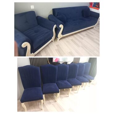 старые стулья: Divan bir kreslo ikisidə bazalıdı +6 stul 350azn.təcili satılır