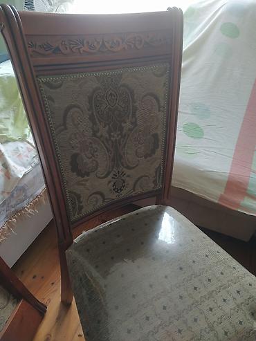 sabalid agaci: Qonaq otağı üçün, İşlənmiş, Açılan, Oval masa, 8 stul — 4