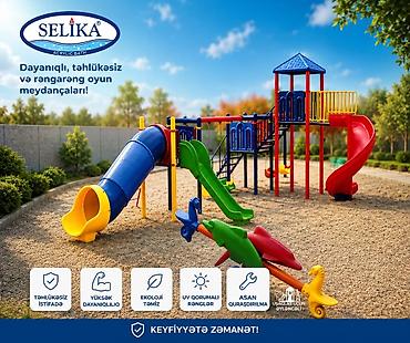 yellencek uşaq: SELİKA – rəngarəng və təhlükəsiz uşaq oyun meydançaları — 1