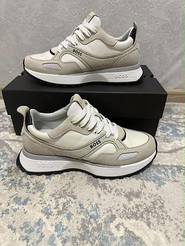 Мужские кроссовки, 39, 39.5, Hugo Boss, Новый, цвет - Бежевый