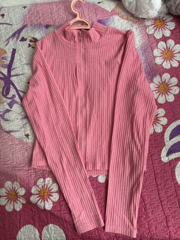 женские спортивные костюмы на синтепоне: Qadın üst geyimləri dəsti - Çəhrayı rəngdə, ribana teksturalı uzunqol