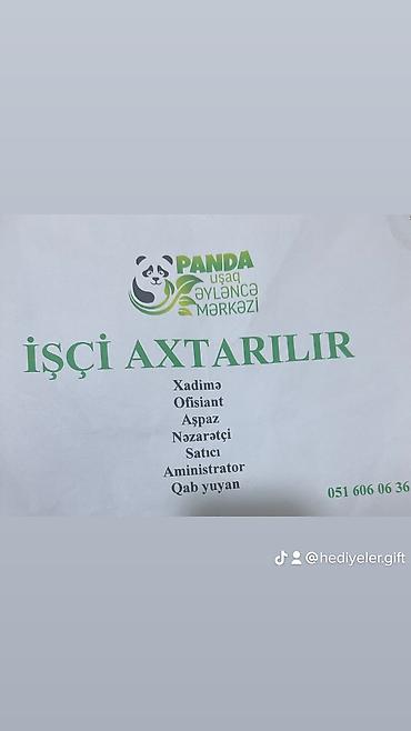 Əməkdaş axtarışı (vakansiyalar): Panda usaq eylence merkezı Xanım ıscıler teleb olunur Nezaretcı xanım — 2