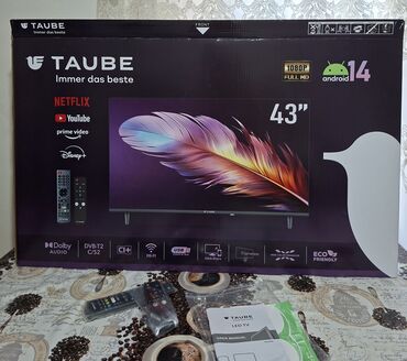 taube smart tv: TAUBE 43" Smart LED TV - 43 düym ekran - Full HD 1080p çözünürlük -