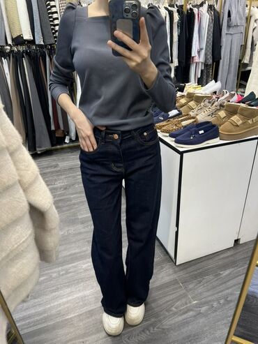 джинсы дольче габбана: Джинсы из плотного тёмно‑синего денима - Классический пятый карман