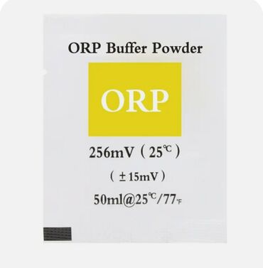 Digər ölçmə cihazları: ORP korreksiyası bufer pudrası. ● Tərkibi: ORP Kalibrləmə Pudrası
