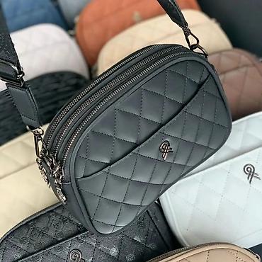 Torbe: Ženska crossbody torba sa dvostrukim rajsferšlus pregradama - — 5