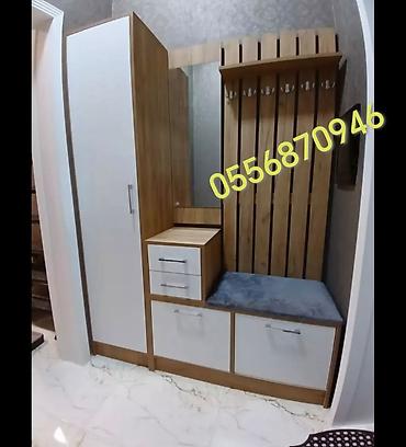 Ayaqqabı dolabları: Yeni, 2 qapılı, Qəhvəyi, Digər material Ayaqqabı dolabı — 18