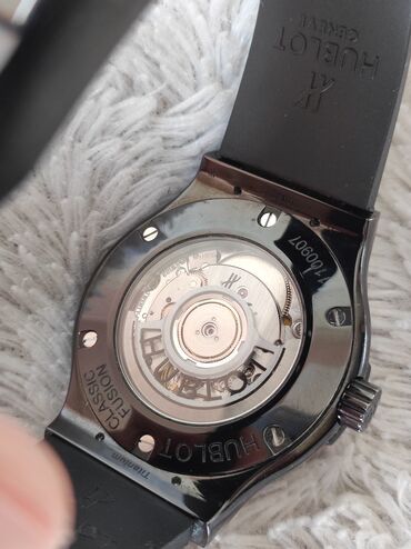 Qol saatları: İşlənmiş, Qol saatı, Hublot, rəng - Qara — 5