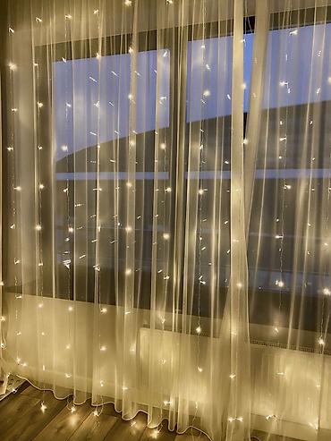 Светодиодные гирлянды: Гирлянда 3 метра в длину 3 метра в ширину 

 3*3 шторки Новый год — 8