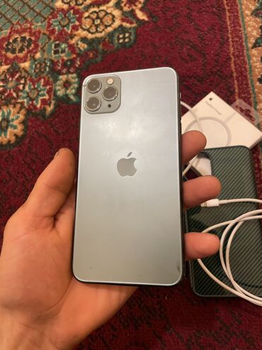 iphone 11 pro max irshad: IPhone 11 Pro Max, 256 GB, Matte Midnight Green, Simsiz şarj