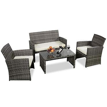 stilska sofa: Baštenska garnitura siva Malaga 22-561903-D Šifra proizvoda — 1