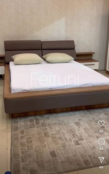 гели крем для душа: Новый, Двуспальная кровать, С подъемным механизмом, Без матраса, Без выдвижных ящиков, Турция