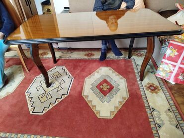 balkon masasi: Qonaq masası, İşlənmiş, Açılan, Taxta, Dördbucaq masa