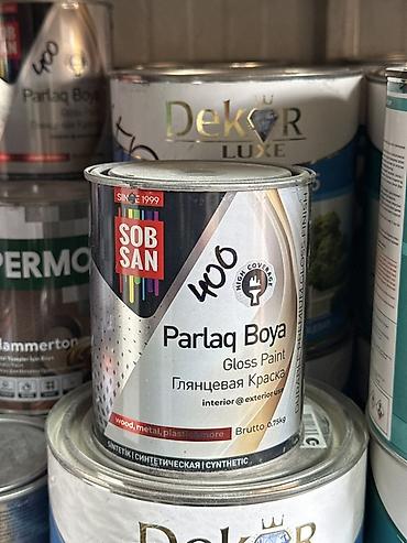 Глянцевая краска SOBSAN Parlaq Boya (Gloss Paint) - Назначение: для