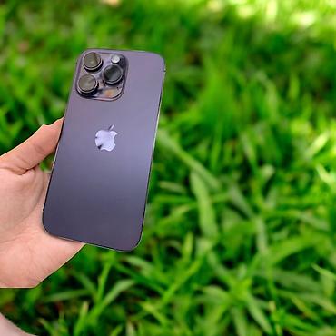 IPhone 14 Pro, Б/у, 256 ГБ, Deep Purple, Зарядное устройство, 84 %