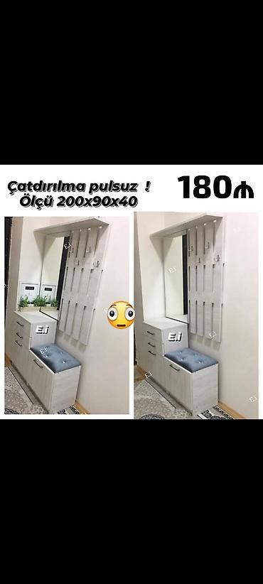220: Dəhliz üçün kupe-çantalı paltar asqısı və şkaf dəsti - Ölçü — 3