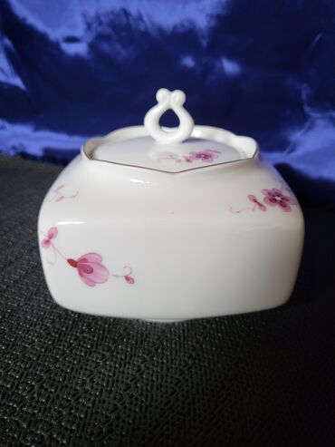 Ostalo posuđe: Secernica nova veca Lichte porcelan 70te.Nemacka. Nova secernica iz — 7