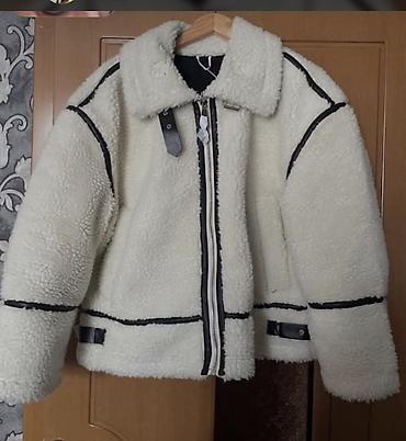 hicab geyimi: Qışlıq qadın kürkü üslublu jaket - Material: qalın, yumşaq süni qoyun — 1