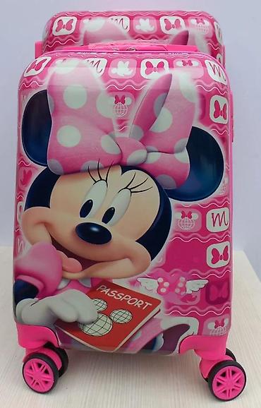 Rančevi, torbe i koferi: Dečiji koferi set – Minnie Mouse motiv - Set od 2 kofera u ružičastoj — 6