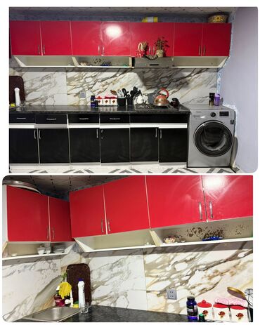 Asılqanlar: Mətbəx mebeli təcili satılır *Qiymət: 280 azn* Ölçü 3 metr. MDF