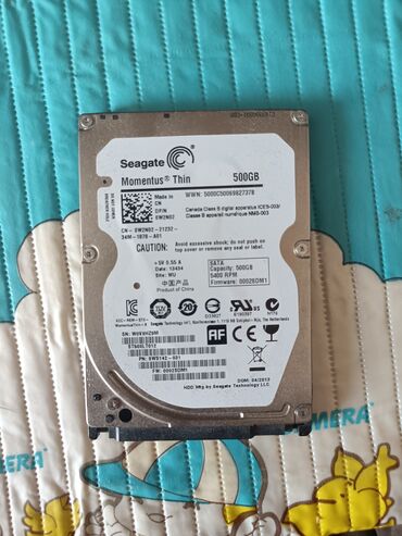 hdd yaddaş: Sərt disk (HDD) Seagate, 512 GB, 5400 RPM, 2.5", İşlənmiş