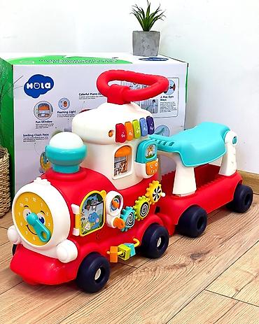 Игровой развивающий паровоз-каталка HOLA - Формат 4-в-1