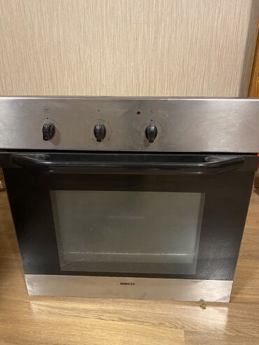 Кухонные плиты и варочные поверхности: Духовка Beko, Электрическая, цвет - Серый, Встраиваемая, Б/у