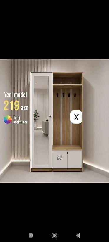 Dolablar: Dəhliz üçün çoxfunksiyalı asma dolab – Yeni model • Qiymət: 219 AZN — 1