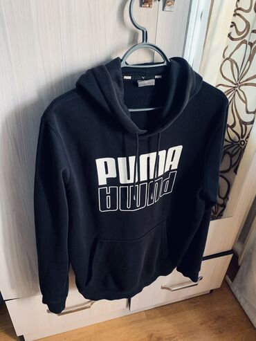 Толстовки: Men's Sweatshirt, M (EU 38), Puma, Б/у, цвет - Черный, Самовывоз, Платная доставка