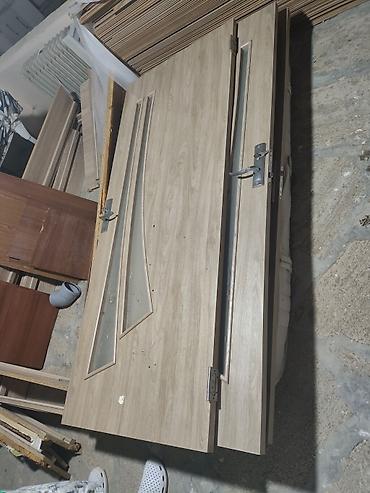 коробка: 4 ədəd MDF laminat qapı dəsti – palıd teksturalı, şüşəli dizayn və — 6
